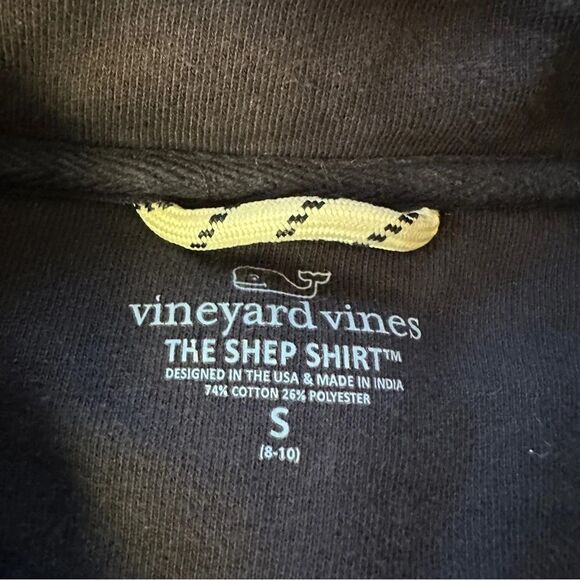 Vineyard Vines Boys The Shep Shirt Size Small Blue Zip Up Jacket Sweatshirt - Picture 2 of 3